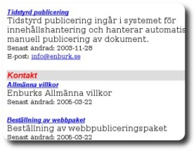 Innehåll.